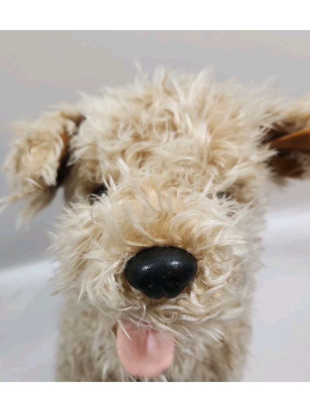 Vintage '92 Ty Classic Toffee Shaggy Puppy Dog Plush Terrier Stuffed Toy Animal